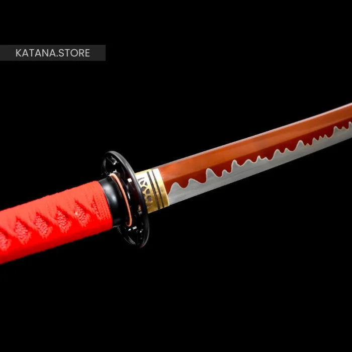 Red bladed katana