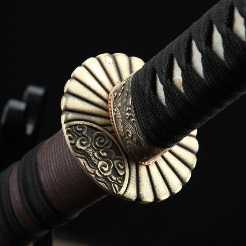 Wakizashi de acero de Damasco