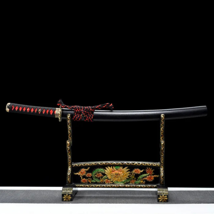 Black and Red Wakizashi