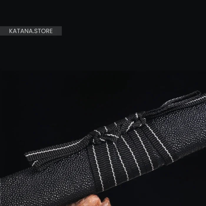 Black wooden katana