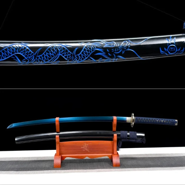 Blue dragon katana