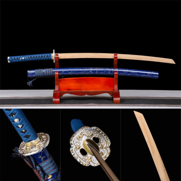 Blue Wooden Katana