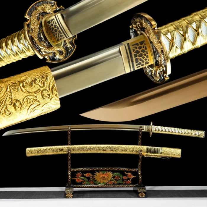 Golden Dragon Katana