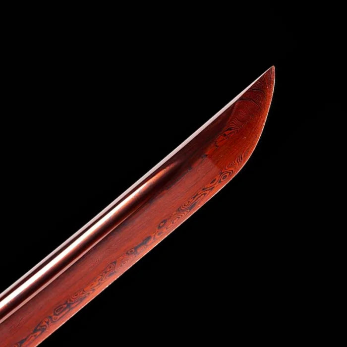 Red Damascus Katana