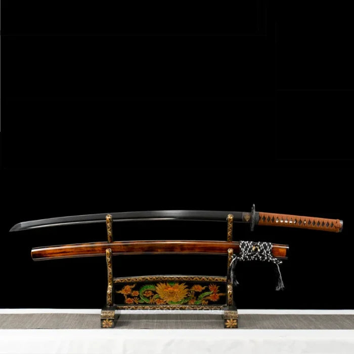 Black and Brown Katana