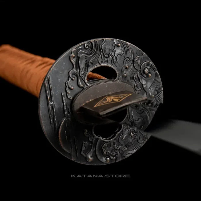 Black and Brown Katana