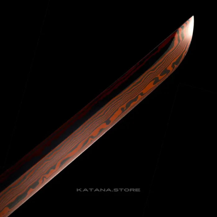 Black and Red Blade Katana