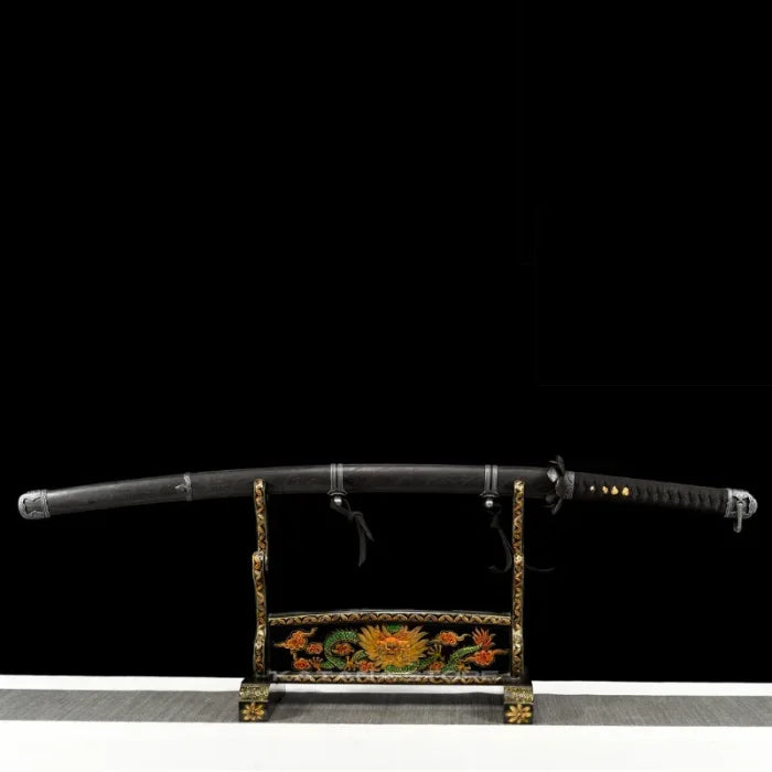 Black and Red Blade Katana