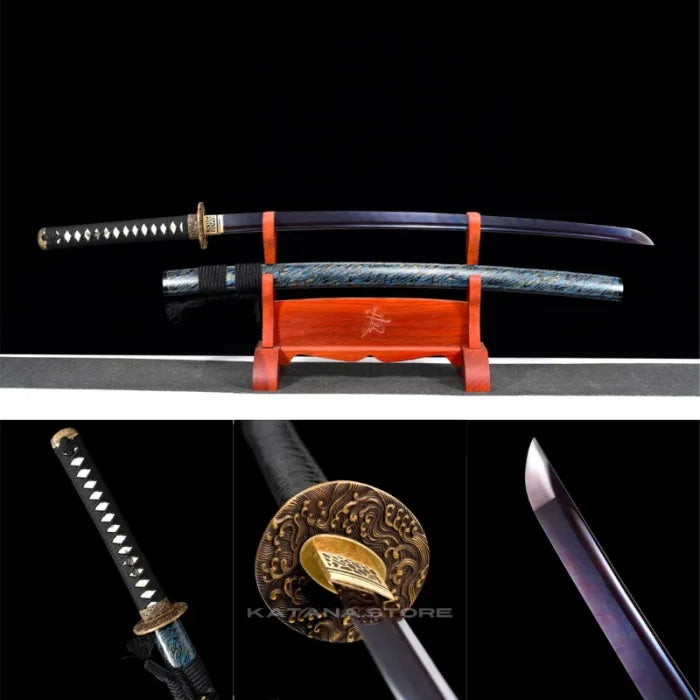 Blue fire katana